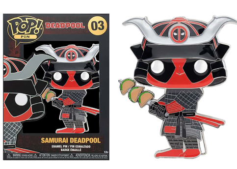 Deadpool - Taco Samurai 4" Pop! Enamel Pin