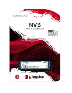 דיסק פנימי Kingston NV3 500GB NVME GEN 4.0 M.2 2280 5000/3000Mb/s