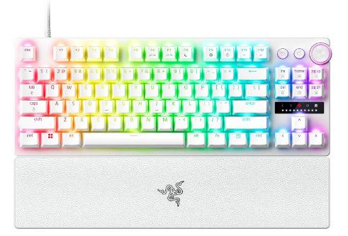 מקלדת גיימינג לבנה Razer Huntsman V3 Pro TKL