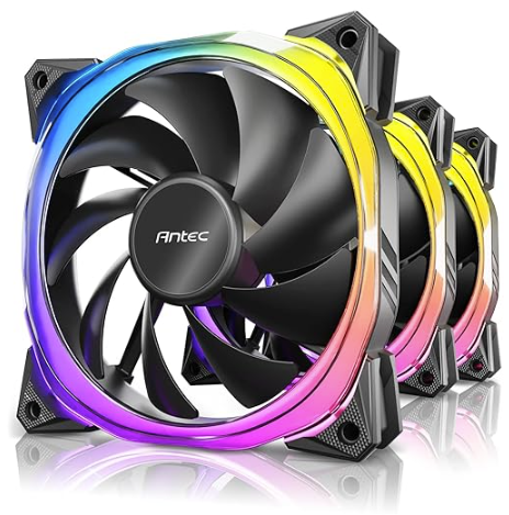 סט 3 מאוורים Antec Fusion 120 ARGB שחור