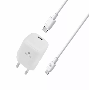 מטען בית מהיר מאושר אפל 20W עם כבל USB-C ל-Lightning באורך 1.2 מטר Miracase