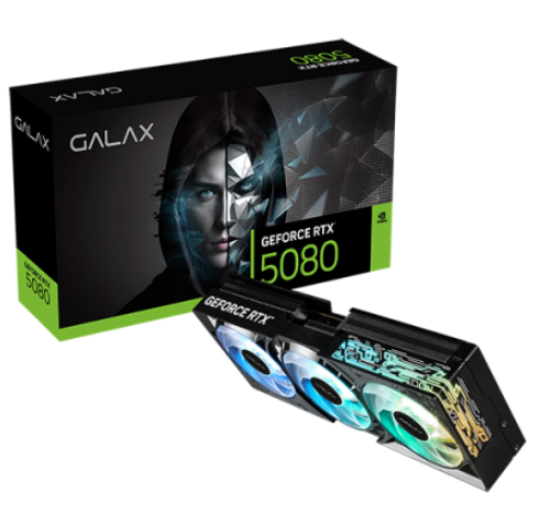 כרטיס מסך Nvidia GALAX Geforce RTX 5080 1-Click OC 16GB DDR7 X3 FANS