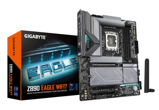 לוח לאינטל דור 15 Gigabyte Z890 EGALE WIFI7 BT 4XM.2 Slots ATX LG