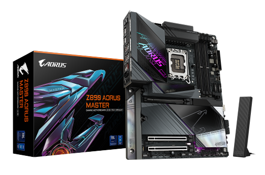 לוח לאינטל דור 15 Gigabyte Z890 AORUS MASTER 10GBE LAN WIFI7 ATX