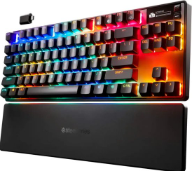 מקלדת גיימינג אלחוטית מכנית מקצועית SteelSeries Apex Pro TKL Gen 3