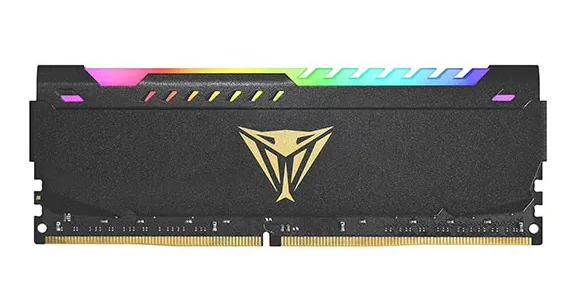 Viper STEEL RGB BLACK Single Channel+RGB DDR4 8GB 1G*8 3200 RGB