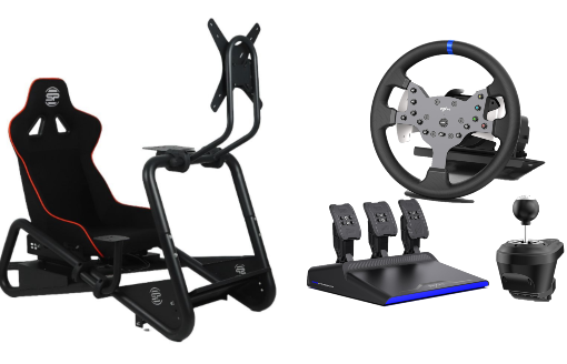 חבילת נהיגה מושלמת - עמדת סימולטור Simpole APEXSEAT + PXN V99 PC/PS/XBOX