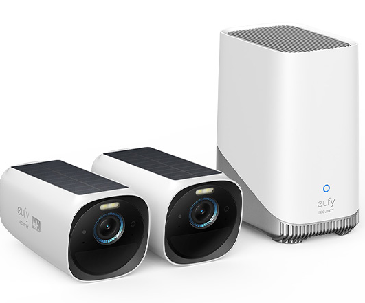 ערכת 2 מצלמות חכמות 4K + רכזת eufy Security S330 Kit