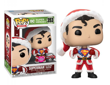 בובת פופ סופרמן סנטה | Funko Pop! DC Super Heroes Superman Santa 353