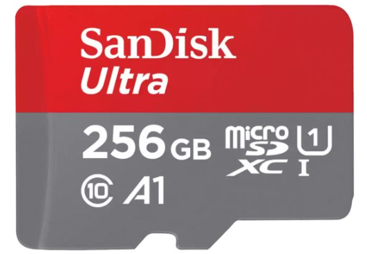 כרטיס זיכרון ללא מתאם SanDisk Ultra MicroSDXC דגם SDSQUAC-256G-GN6MN  נפח 256GB