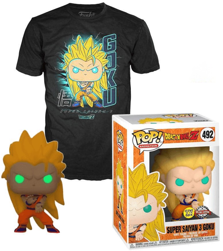 בובה וטי-שירט Funko POP! Dragonball z goku ss3