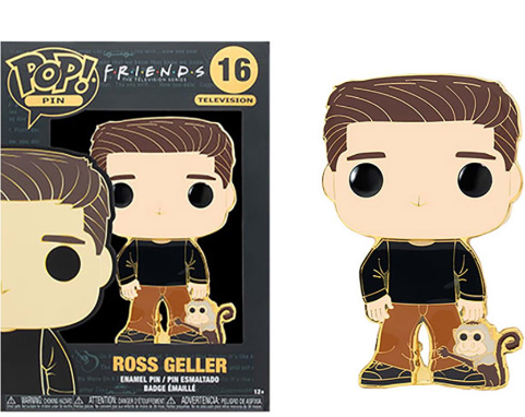 Funko POP Pins: Friends - Ross Geller with Marcel the Monkey