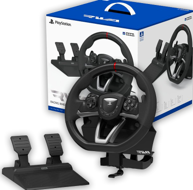 הגה מרוצים + דוושות HORI RACING WHEEL RWA לקונסולה /PC/PS5/PS4