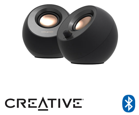 רמקולים Creative Pebble V3 2.0 Bluetooth בצבע שחור