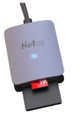 קורא כרטיסים Netac Memory card Reader WK12 usb 3.0 Type-C mSD/SD