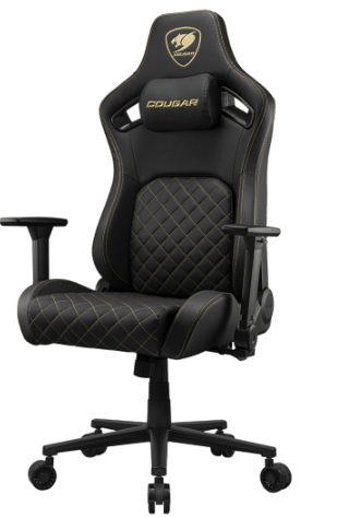 כיסא דמוי עור COUGAR DEFENSOR Gold gaming chair