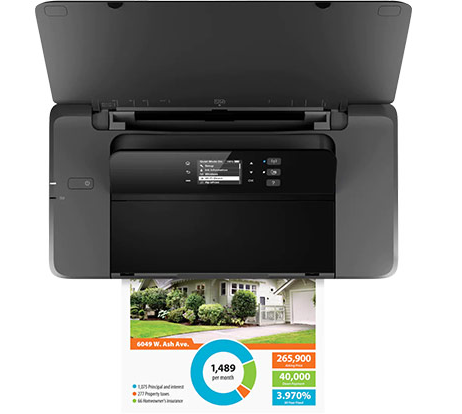 מדפסת HP ניידת אלחוטית צבעונית OfficeJet 202 Mobile Printer (N4K99C)