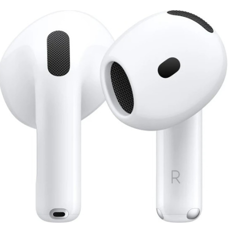 אוזניות עם ביטול רעשים אקטיבי ומארז טעינה Apple AirPods 4