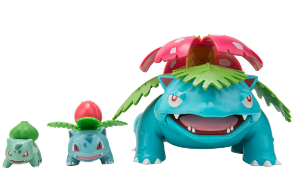 סט פסלוני התפתחות – Bulbasaur , Ivysaur, Venusaur