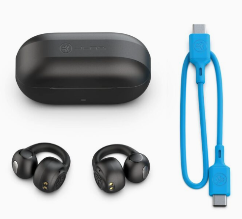 אוזניות JLab Flex Open Air Clip שחור Flex Open Earbuds TWS